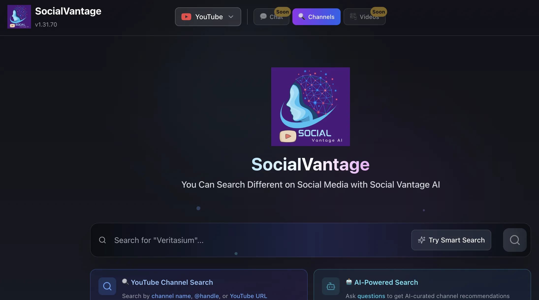 Main search experience placeholder